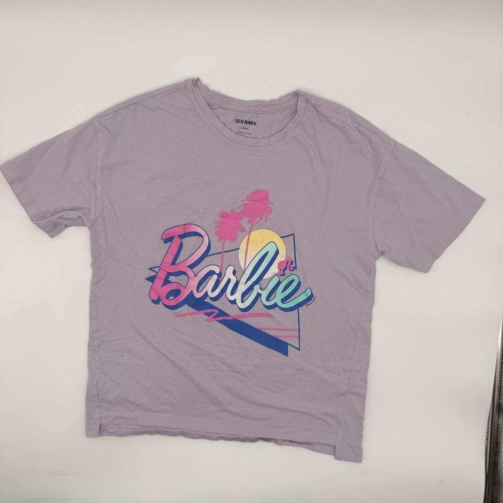 Old Navy Girls Barbie Cropped T-shirt Size  L 10/12
